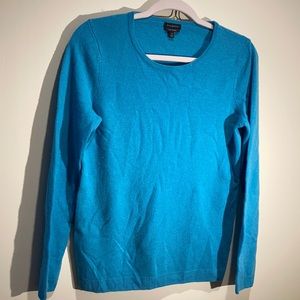 Talbots blue cashmere sweater